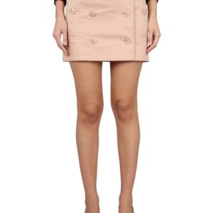 Elevate your look with the Burberry women's MINI TRENCH SKIRT in beige