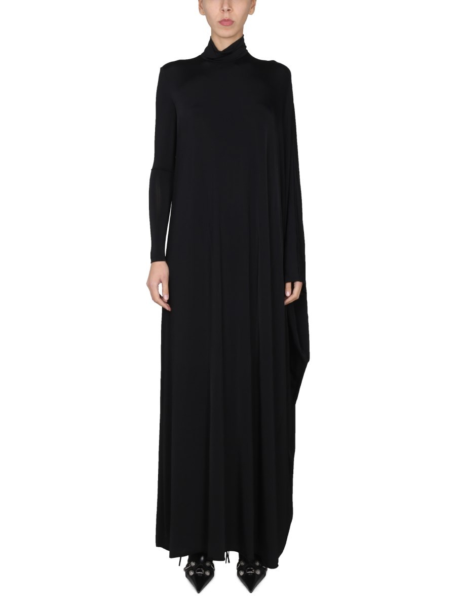 Refresh your wardrobe with the Balenciaga women's MINIMAL MAXI DRESS in Black