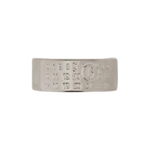 Explore the authentic MM6 MAISON MARGIELA women's "MINIMAL NUMERIC" BAND RING in Silver