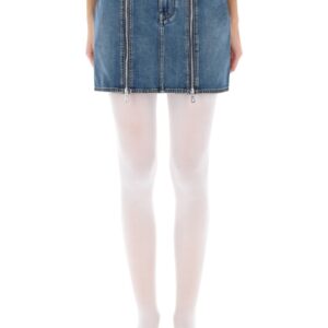 Explore the authentic JEAN PAUL GAULTIER women's MINISKIRT WITH DOUBLE ZIPPER in DENIM