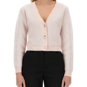 Discover the authentic NINA RICCI women's MOHAIR CARDIGAN in beige