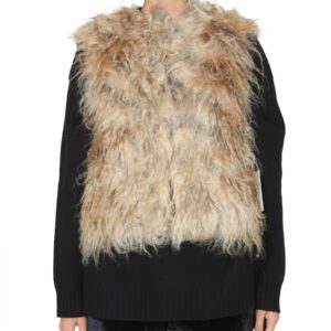 Discover the authentic BECAGLI SINCE 1994 women's MOHAIR FUR VEST in beige
