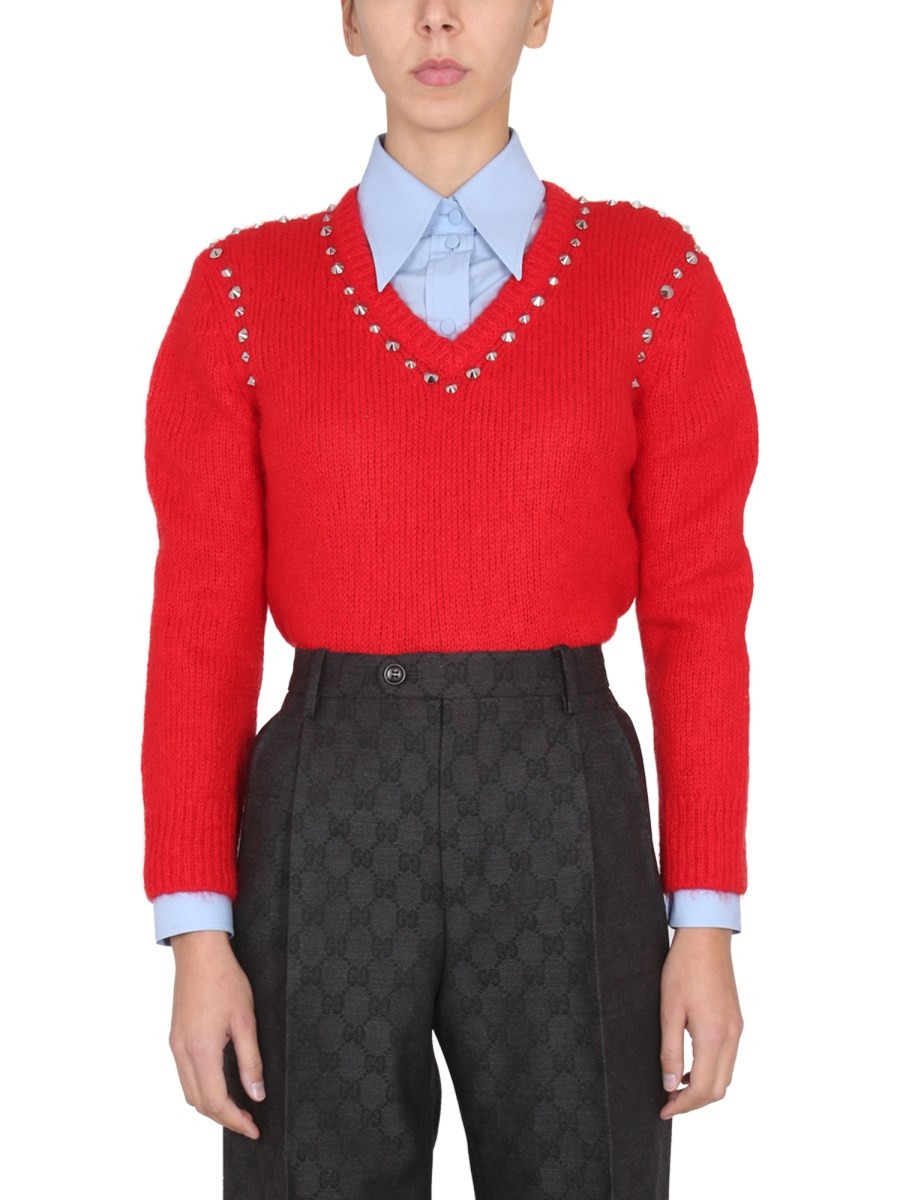 Discover the authentic Gucci women's MOHAIR SWEATER in MULTICOLOUR