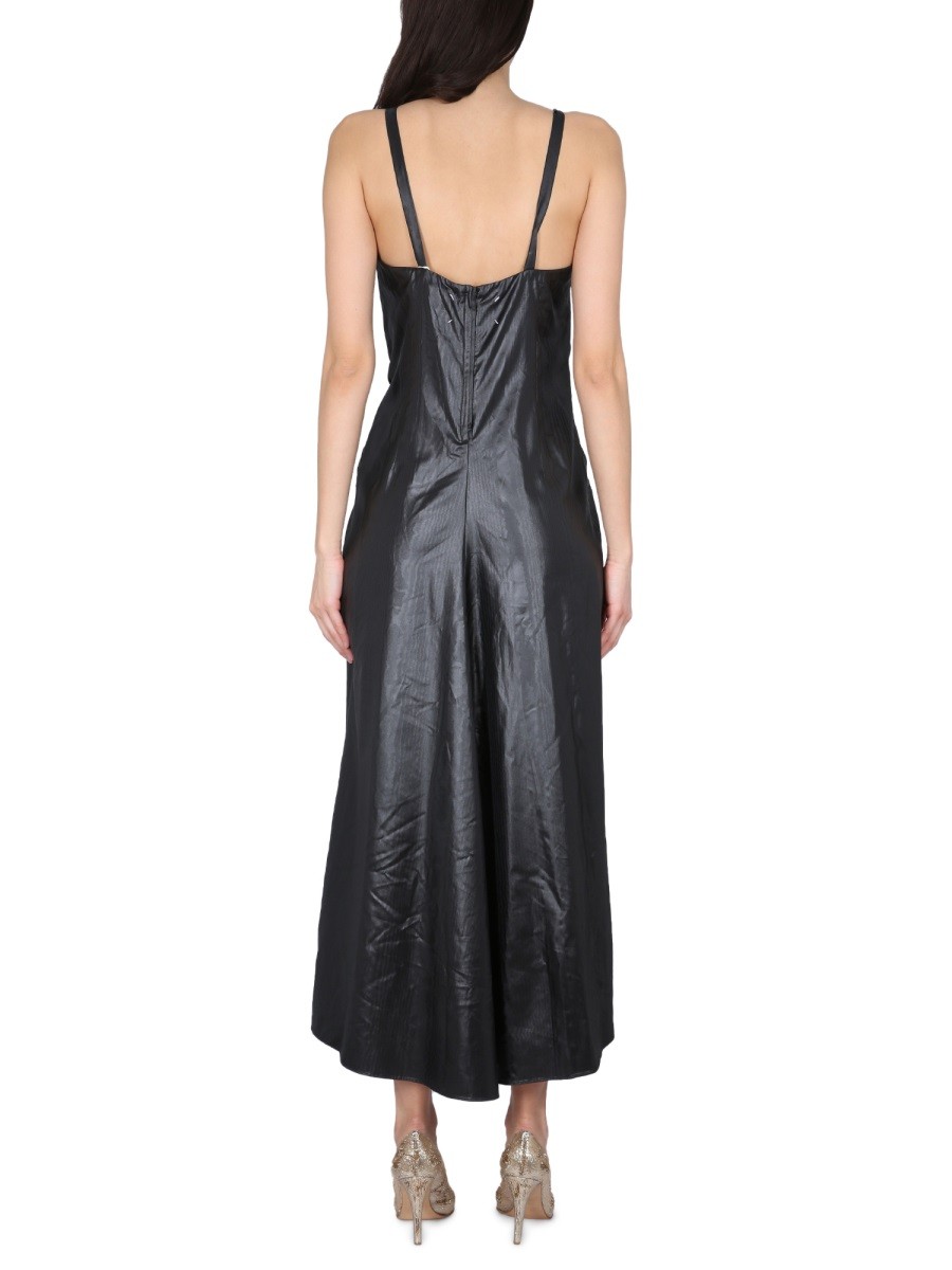 MOIRÉ POLYESTER DRESS - Image 3