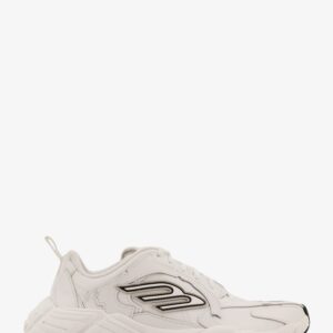 Shop the authentic Balenciaga women's Monday low-top sneakers in leather in WHITE / BLACK / GREY
