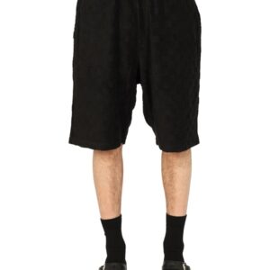 Refresh your wardrobe with the AMBUSH men's MONOGRAM LOGO BERMUDA in Black