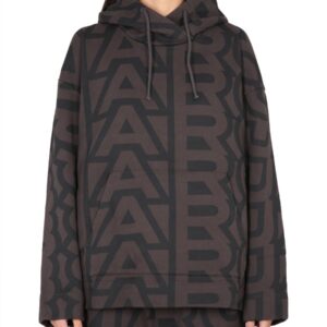 Explore the authentic Marc Jacobs women's MONOGRAM LOGO SWEATSHIRT in Brown