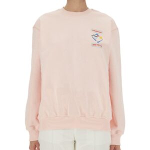 Explore the authentic CASABLANCA women's "MONTAGNE SPORTIF" SWEATSHIRT in Pink