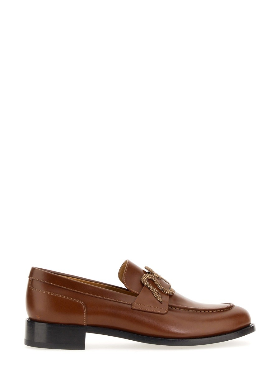 Refresh your wardrobe with the RENE CAOVILLA women's MORGANA LOAFER in beige