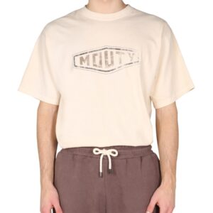 Discover the authentic MOUTY men's "MOTORS" T-SHIRT in Ivory