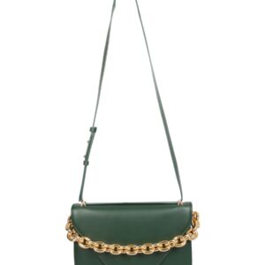 Discover the authentic Bottega Veneta women's MOUNT LEATHER BAG in GREEN