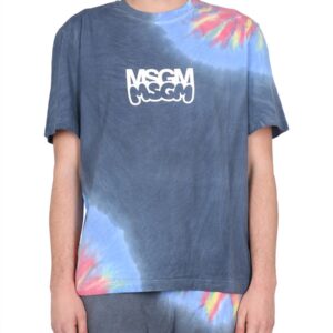 Explore the authentic msgm men's MSGM X BUTTER STUDIO T-SHIRT in MULTICOLOUR