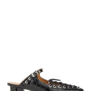 Discover the authentic GANNI women's MULE LACE-UP in Black