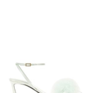 Refresh your wardrobe with the Saint Laurent women's MULE MAE IN SATIN CREPE in GREEN