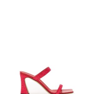 Discover the authentic Giuseppe Zanotti women's MULES WITH GLITTER in Fuchsia