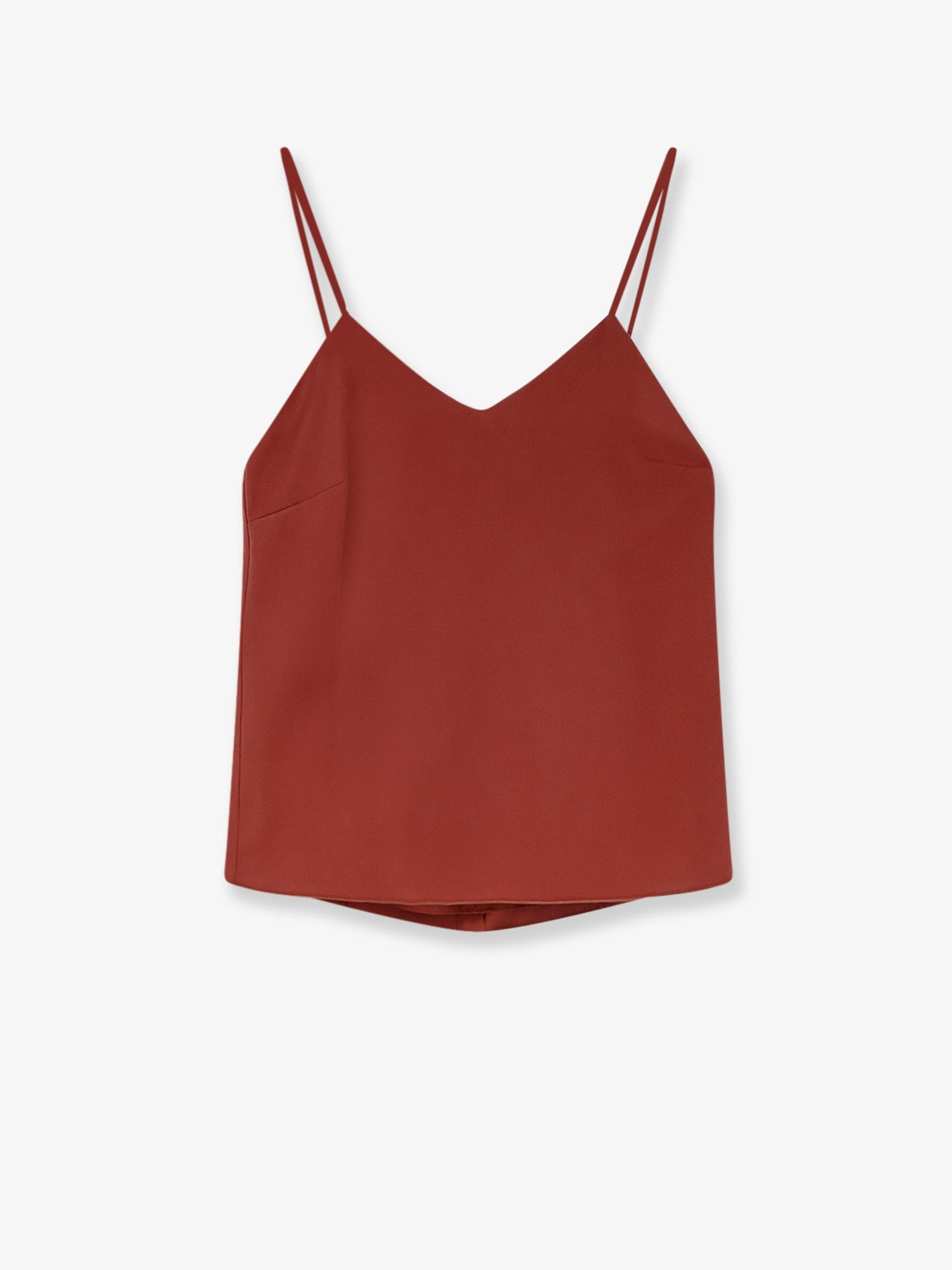 Discover the authentic Max Mara women's Munghia silk top in TERRACOTTA