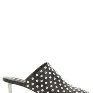 Explore the authentic JIL SANDER women's NAPPA LEATHER MULES WITH STUDS in Black