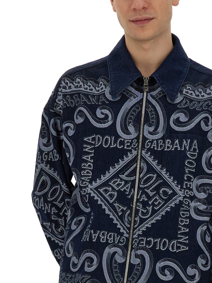 NAVY PRINT CARDIGAN - Image 4