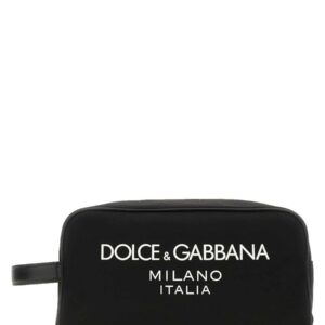 Discover the authentic Dolce & Gabbana men's NECESSAIRE WITH LOGO in Black