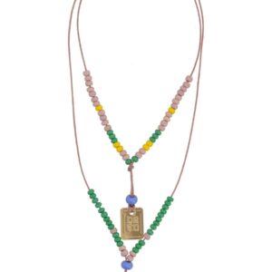 Discover the authentic Dsquared2 men's NECKLACE WITH LOGO PLAQUES in MULTICOLOUR