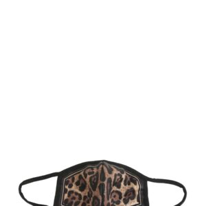 Refresh your wardrobe with the Dolce & Gabbana unisex NEOPRENE MASK in ANIMALIER