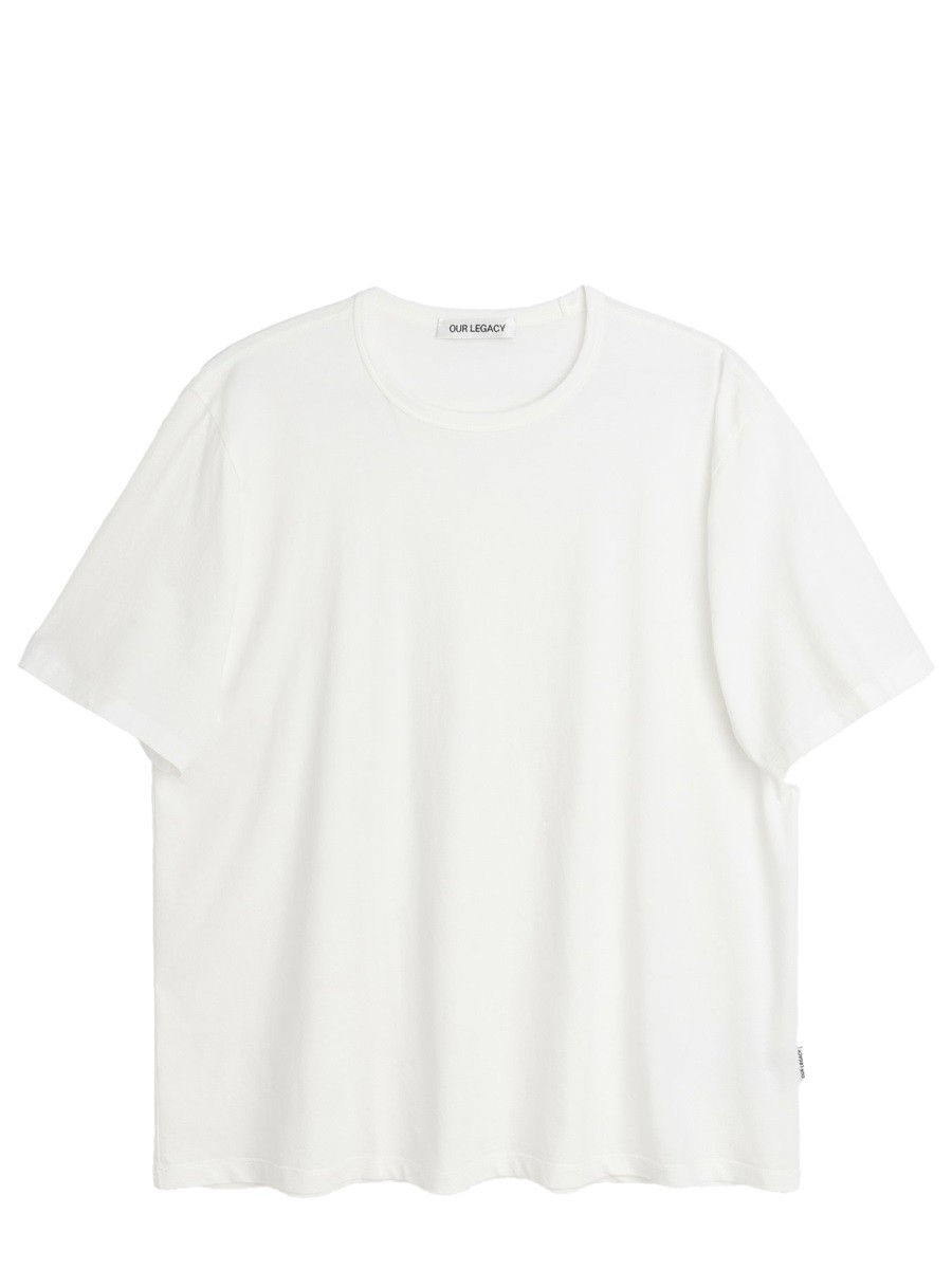 Elevate your look with the Our Legacy men's "NEW BOX" T-SHIRT in White