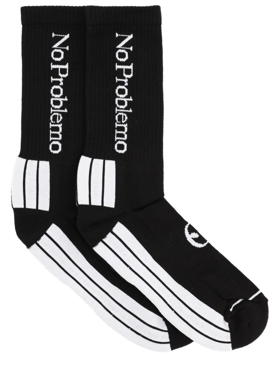 Discover the authentic NO PROBLEMO unisex "NO PROBLEMO" SOCKS in Black