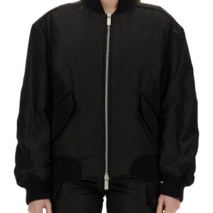 Refresh your wardrobe with the Off-white women's NYLON BOMBER JACKET in Black