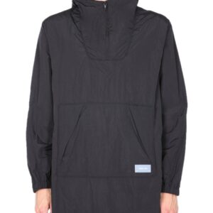 Elevate your look with the Helmut Lang men's NYLON WINDBREAKER in Black