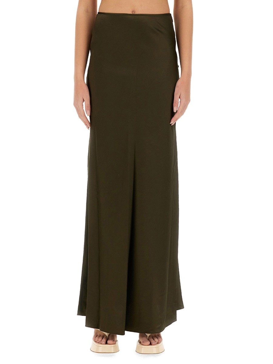 Discover the authentic STAUD women's "ODIN" SKIRT in GREEN