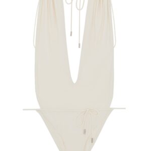Refresh your wardrobe with the Saint Laurent women's ONE-PIECE SWIMSUIT in White