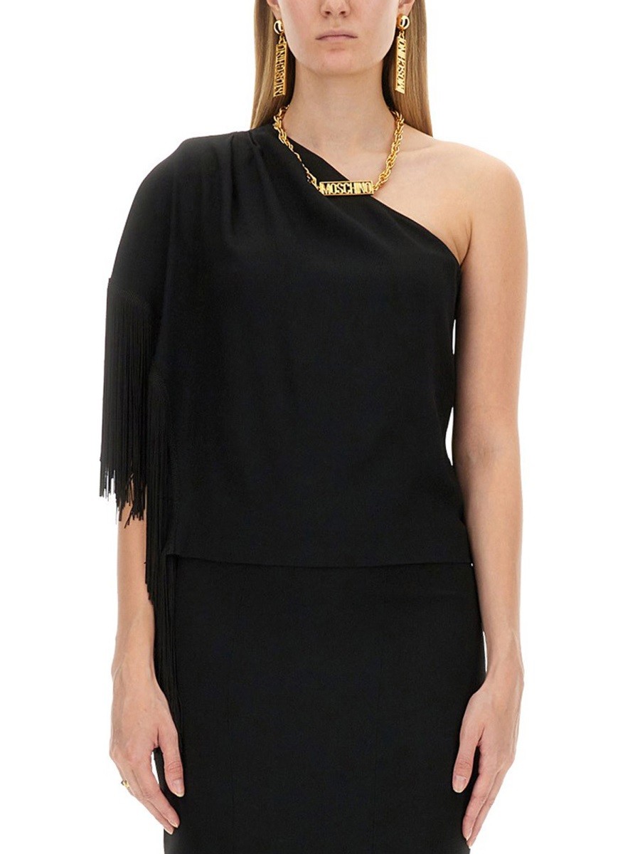 Refresh your wardrobe with the Moschino women's ONE-PIECE TOP in Black