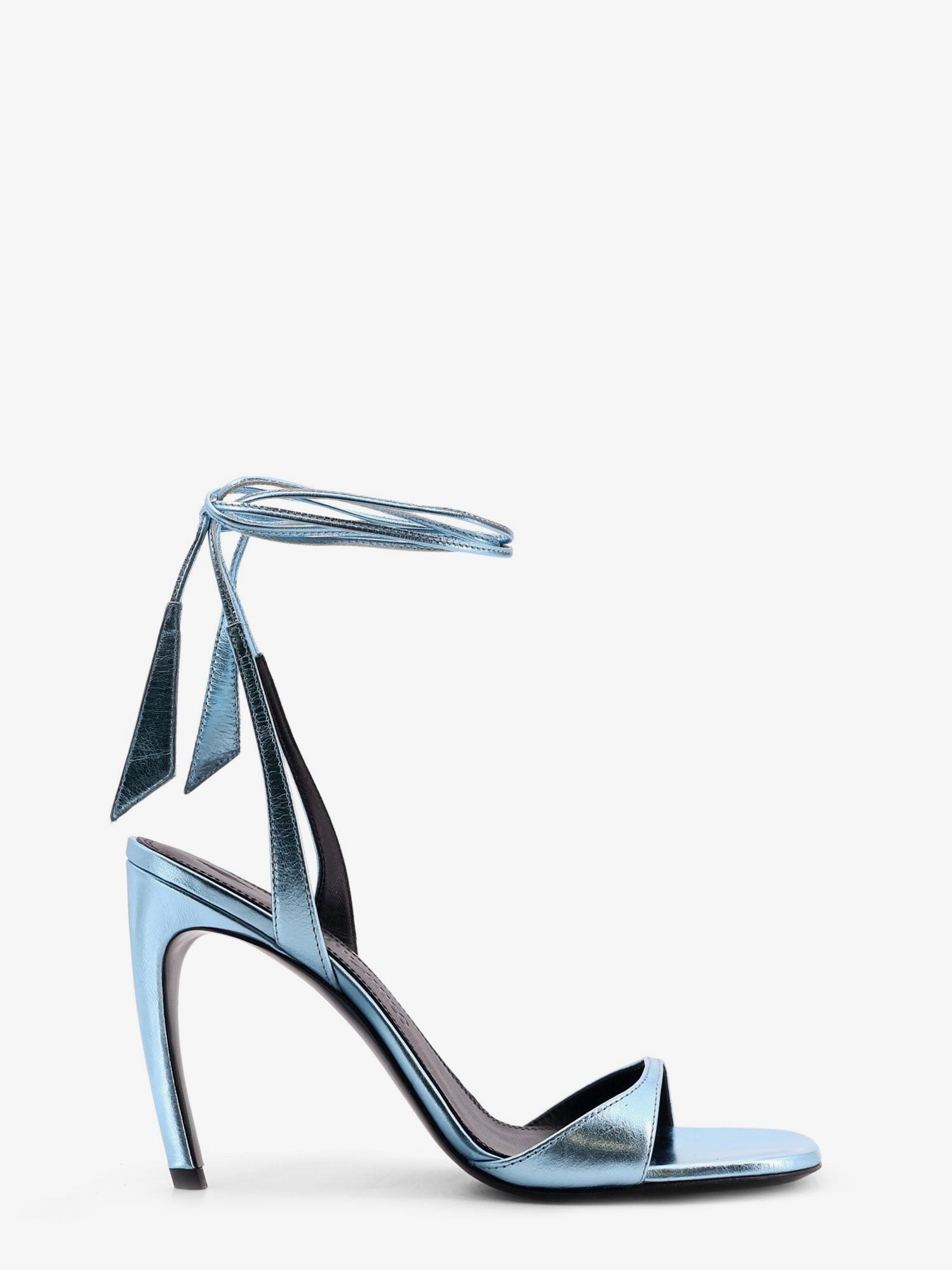 Discover the authentic The Attico women's Ora satin sandals in SKY BLUE