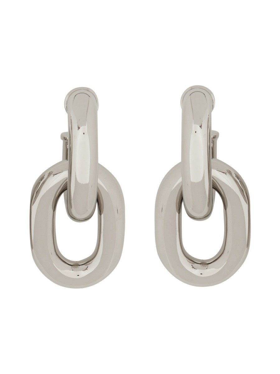 Explore the authentic RABANNE women's ORECCHINI DOPPIO CERCHIO XL LINK in Silver