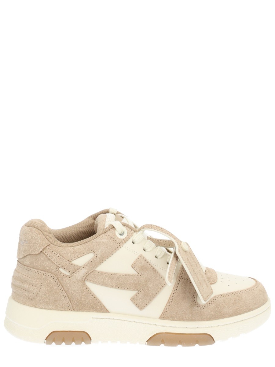 Discover the authentic Off-white women's "OUT OF OFFICE" SNEAKER in beige