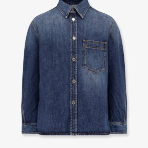 Discover the authentic Givenchy men's Overshirt denim shirt in Dark Blue