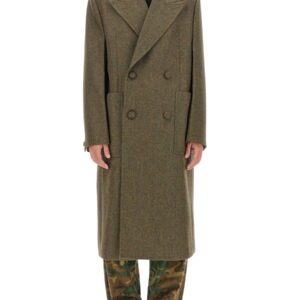 Discover the authentic Givenchy men's OVERSIZE COAT in GREEN