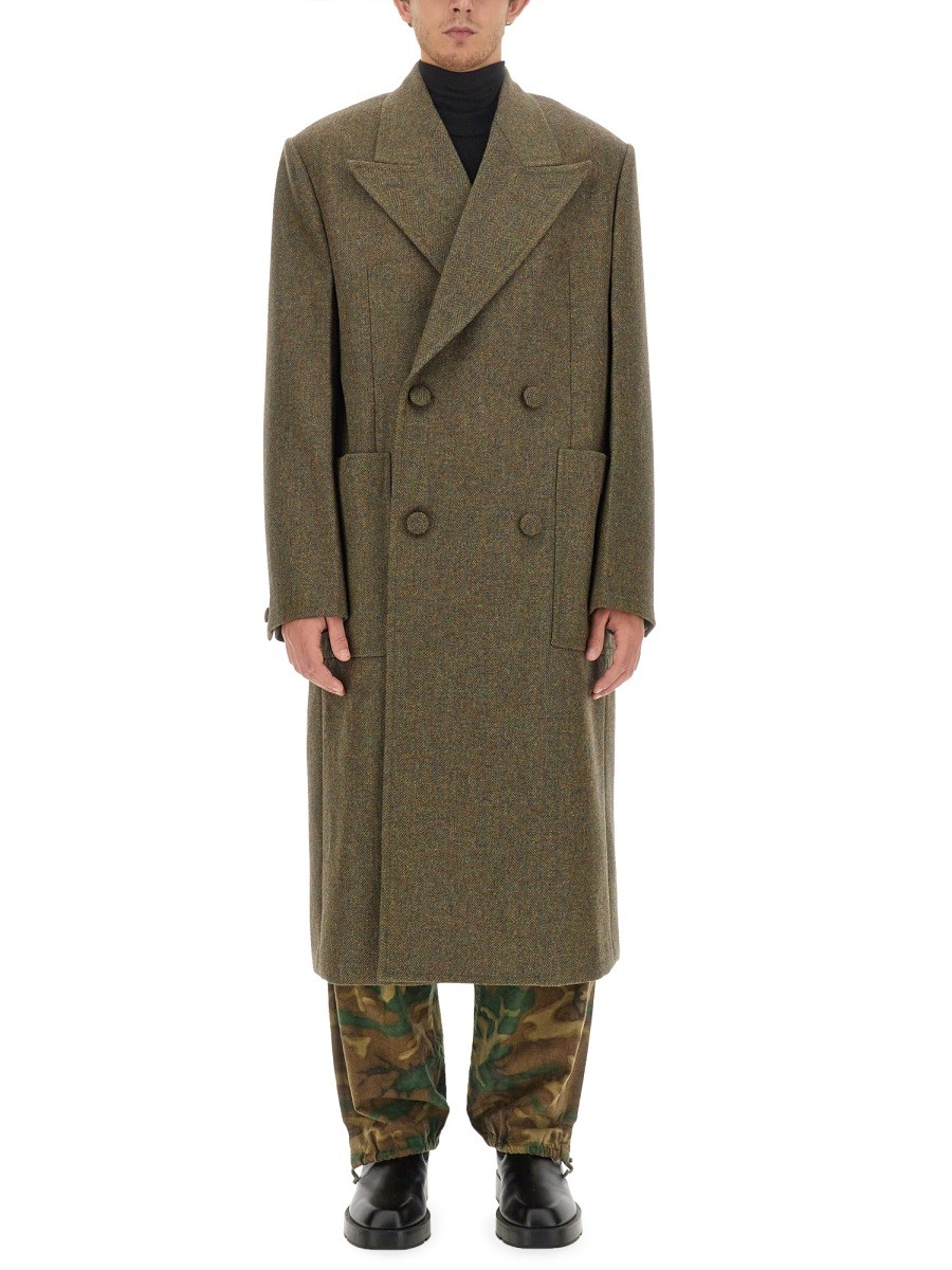 Discover the authentic Givenchy men's OVERSIZE COAT in GREEN