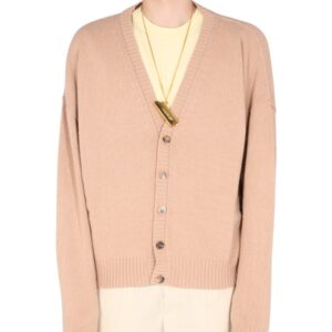 Discover the authentic AMBUSH men's OVERSIZE FIT CARDIGAN in beige