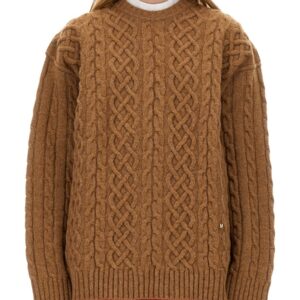 Refresh your wardrobe with the Moschino women's OVERSIZE FIT JERSEY in beige
