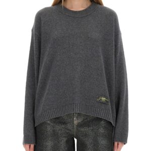 Discover the authentic GANNI women's OVERSIZE SHIRT in Grey
