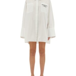 Refresh your wardrobe with the Off-white women's OVERSIZED POPLIN SHIRT in White