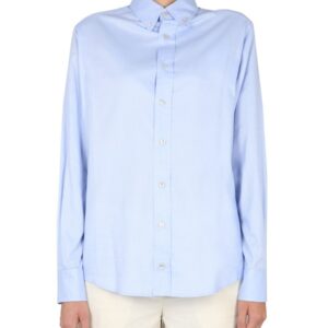Discover the authentic Ballantyne women's OXFORD SHIRT in Azure