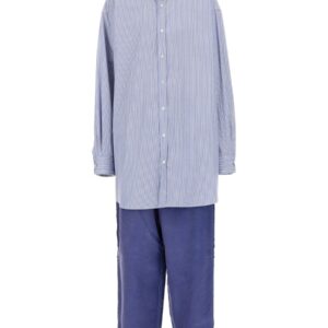 Elevate your look with the Maison Margiela men's OXFORD SHIRT in Blue