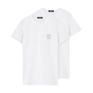 Refresh your wardrobe with the Versace men's PACK OF TWO T-SHIRTS in White
