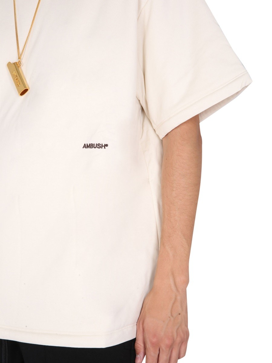 PADDED T-SHIRT WITH EMBROIDERED LOGO - Image 3