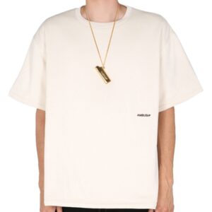Discover the authentic AMBUSH men's PADDED T-SHIRT WITH EMBROIDERED LOGO in Ivory