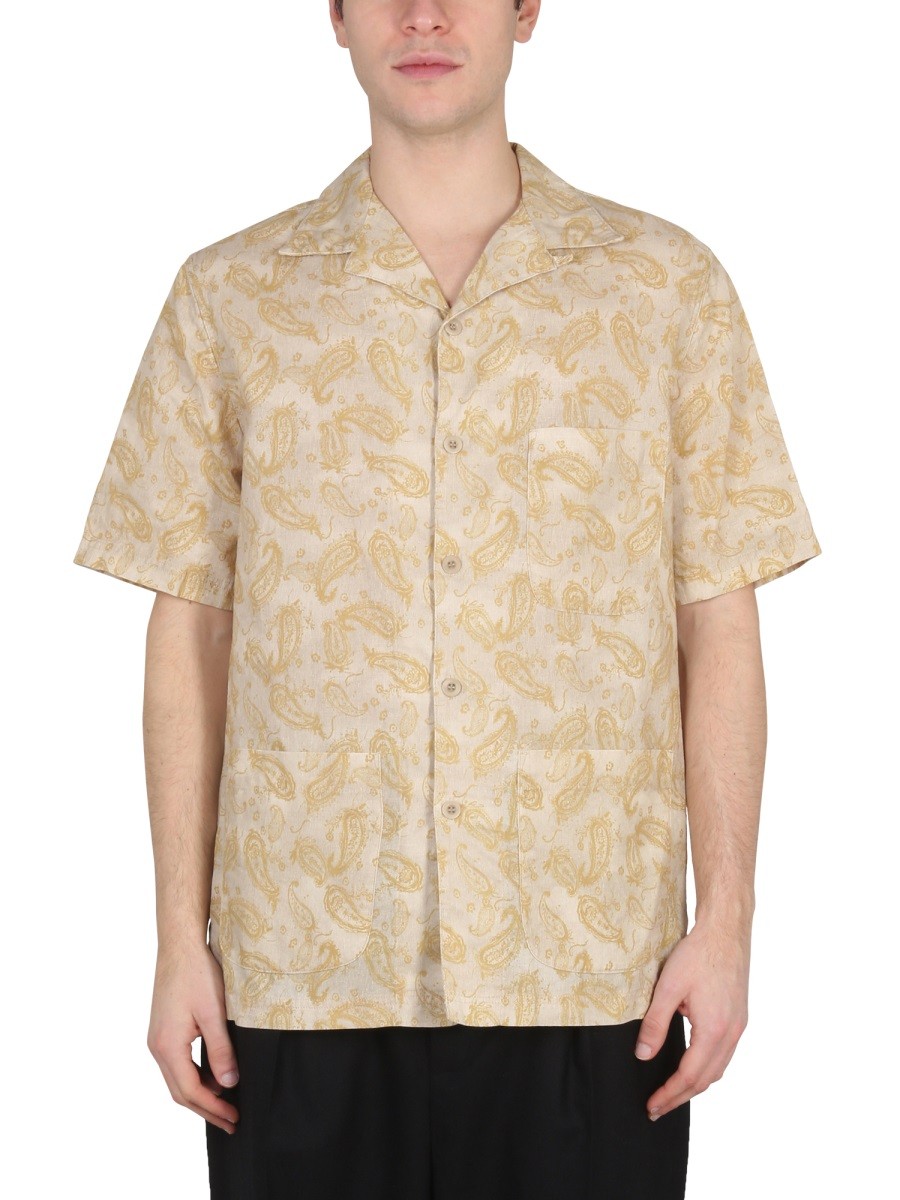 Explore the authentic EAST HARBOUR SURPLUS men's PAISLEY PRINT SHIRT in beige