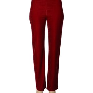 Explore the authentic Boutique Moschino women's PANNÉ VELVET PANTS in Red