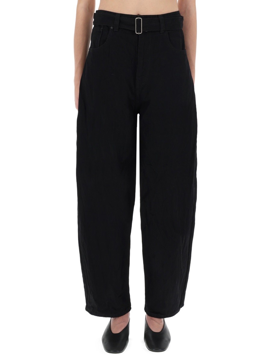 Refresh your wardrobe with the STUDIO NICHOLSON women's PANTS "CAHUN" in Black